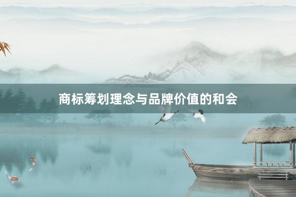 商标筹划理念与品牌价值的和会